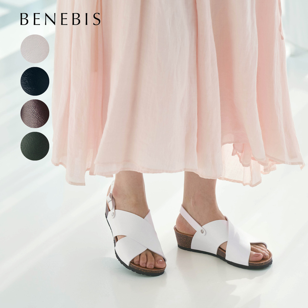 【ベネビス/BENEBIS】【9月17日再値下げ】 指先ゆったりクロスサンダル(2WAY) 【ベネビス/BENEBIS】【9月17日再値下げ】 指先ゆったりクロスサンダル(2WAY)