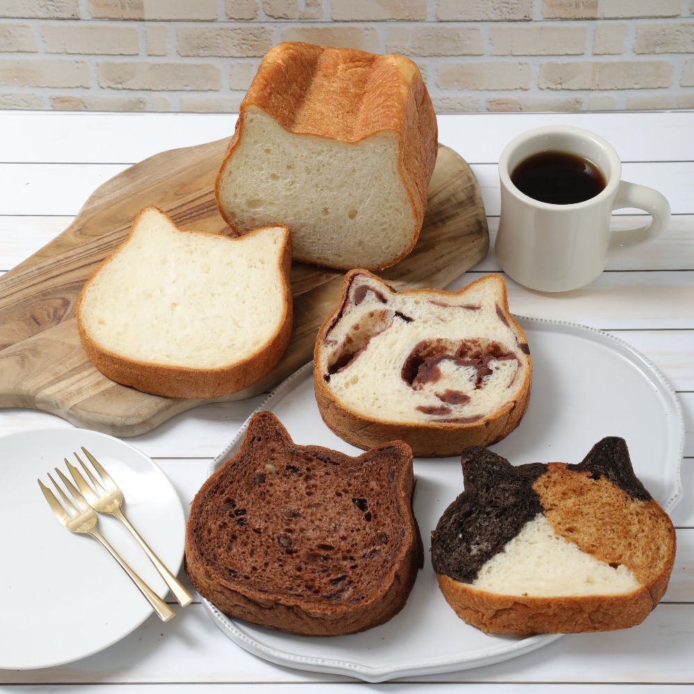 【ベルメゾン】ねこねこ食パンセット 4種