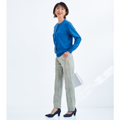 ◆ハイストレッチ ストレートパンツ【日本製】