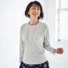 【ベルメゾン】東レシルック 綿混長袖プルオーバー(日本製)