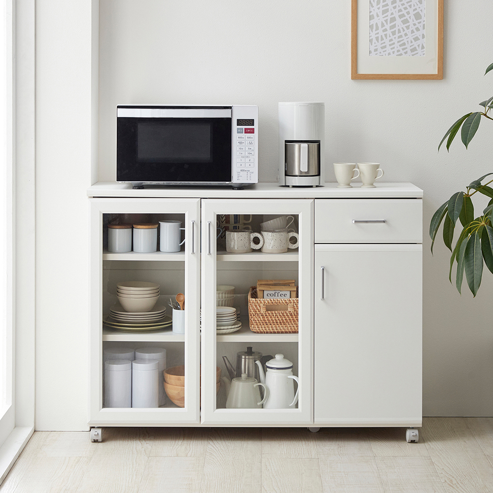 【ベルメゾン】シンプルに揃えるロータイプキッチン収納シリーズ