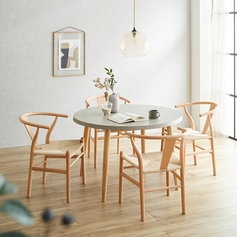 【ベルメゾン】コンクリート調天板の円形ダイニングテーブル 【ベルメゾン】コンクリート調天板の円形ダイニングテーブル