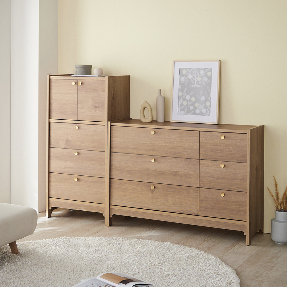 【ベルメゾン】真鍮取っ手のリビングキャビネット