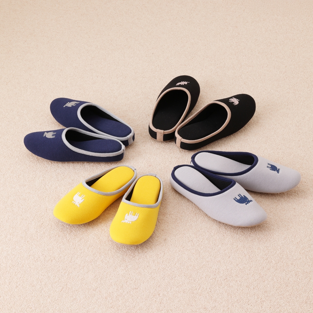 【モズ/moz】北欧デザインのヒール付き携帯スリッパ 【モズ/moz】北欧デザインのヒール付き携帯スリッパ