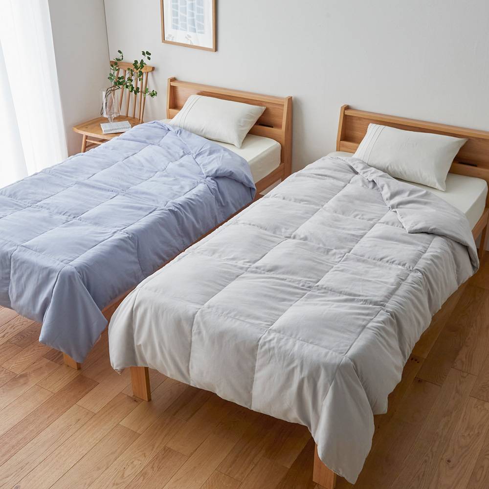 【ベルメゾン】布団カバーとしても使える肌触りの良いウォッシャブル羽毛肌掛け布団 【ベルメゾン】布団カバーとしても使える肌触りの良いウォッシャブル羽毛肌掛け布団