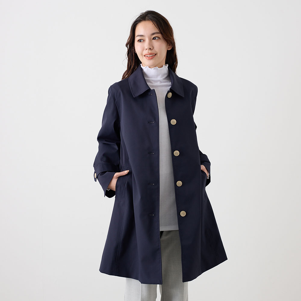 【クロスファンクション/CF】ステンカラーコート 【撥水・防花粉】