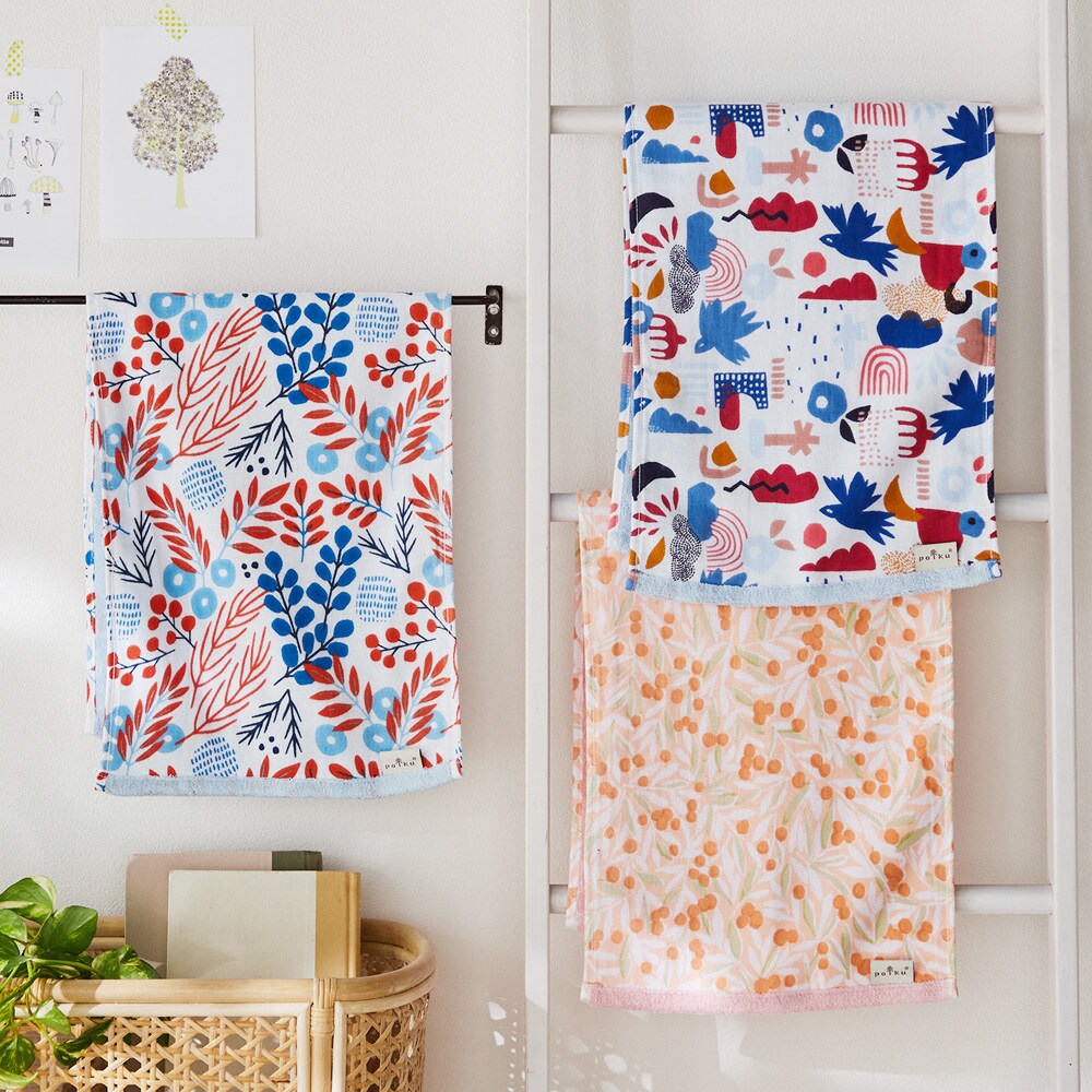 【ベルメゾン】北欧調デザインガーゼパイルタオル