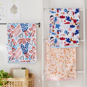 【ベルメゾン】北欧調デザインガーゼパイルタオル