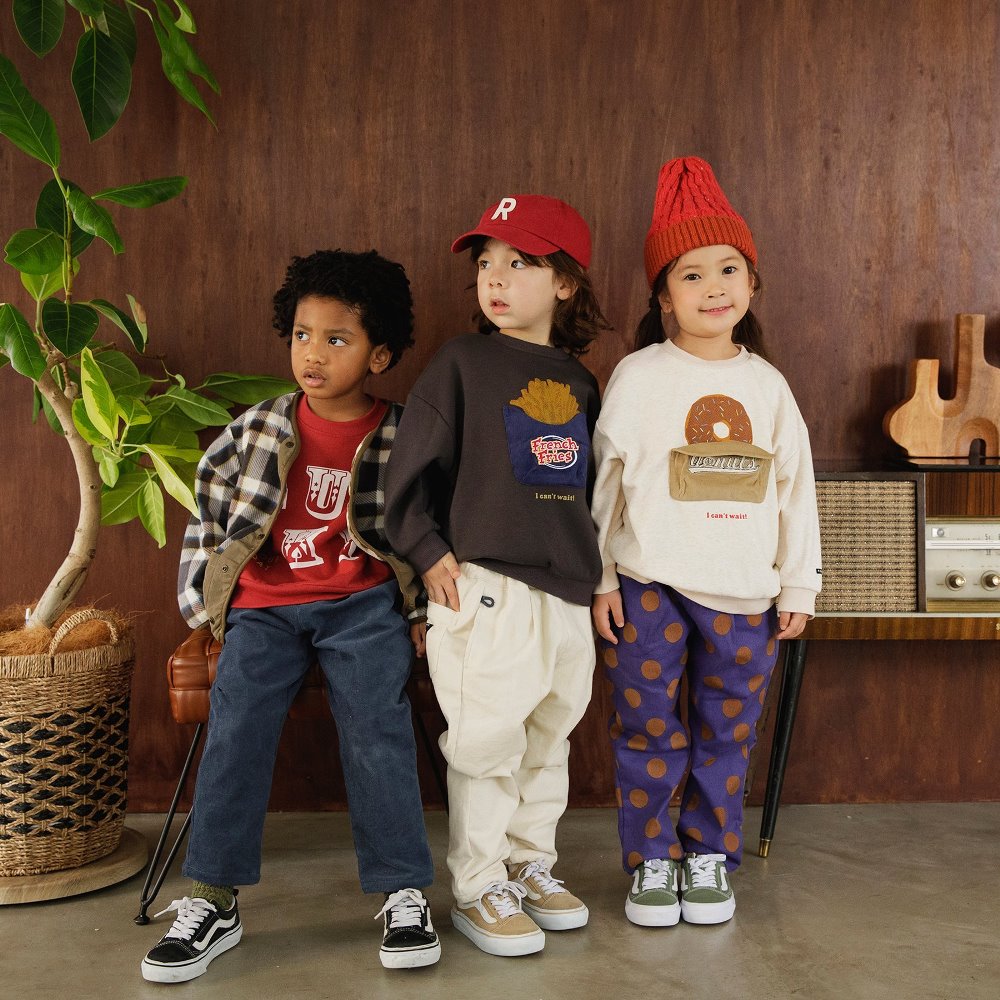 【エフオーキッズ/F.O.KIDS】今どきシルエット!あったかシェフパンツ【子供ズボン】