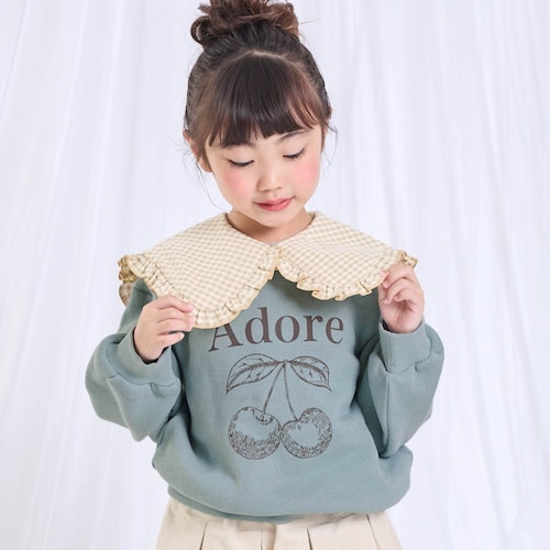 イベントシーズンにおすすめビックカラー裏起毛ロゴトレーナー【子供服】