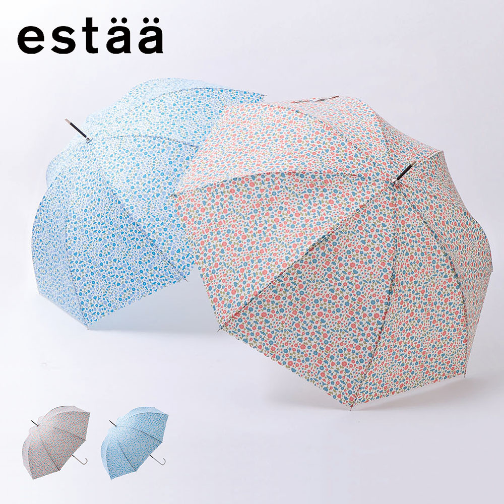 【エスタ/estaa】晴雨兼用小花プリント長傘