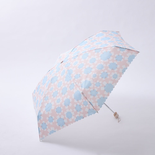 晴雨兼用フラワープリント折りたたみ傘