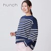 【ハンチ/hunch】柄編みボーダーニット