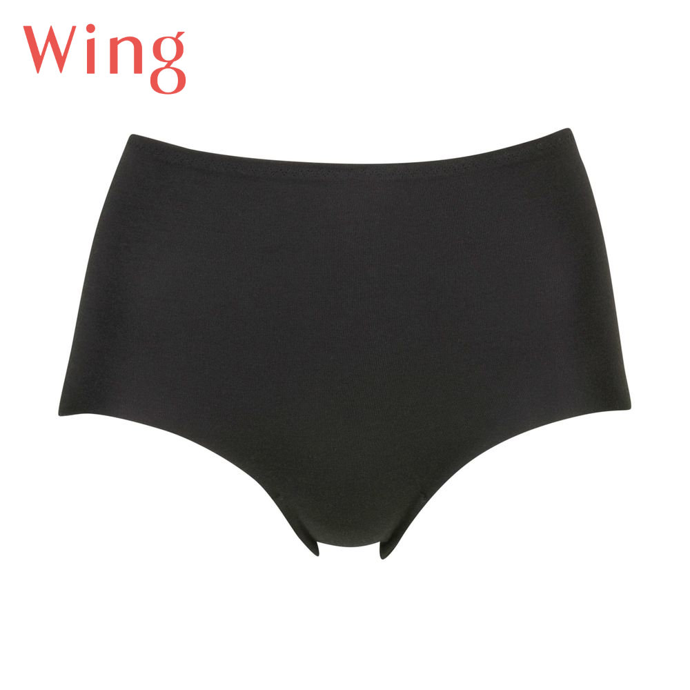 【ウイング/Wing】「綿の贅沢 フラットショーツ」 はきこみ丈ふかめ