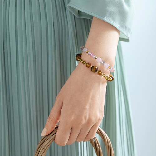 【定期お届け】 天然石とガラスビーズのブレスレット手作りキット :6回シリーズ