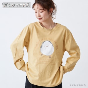【ぼく、シマエナガ。】シマエナガロゴカットソー