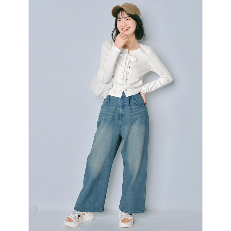 オーバーダイブルー／モデル身長158cm・サイズJ-M