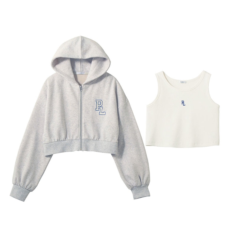 ホワイト杢グレー