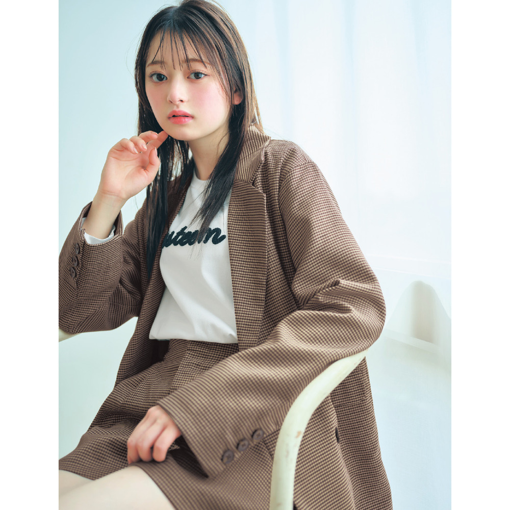 【パペル ラピス/Papel lapiz】ルーズテーラードジャケット【セットアップ可】 【子供服】 【パペル ラピス/Papel lapiz】ルーズテーラードジャケット【セットアップ可】 【子供服】