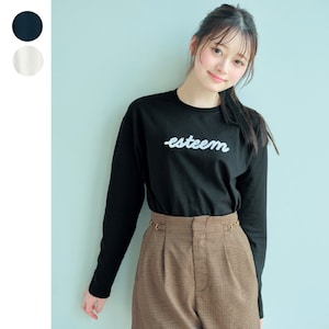 【パペル ラピス/Papel lapiz】サガラ刺繍タフ綿素材長袖Tシャツ 【子供服】