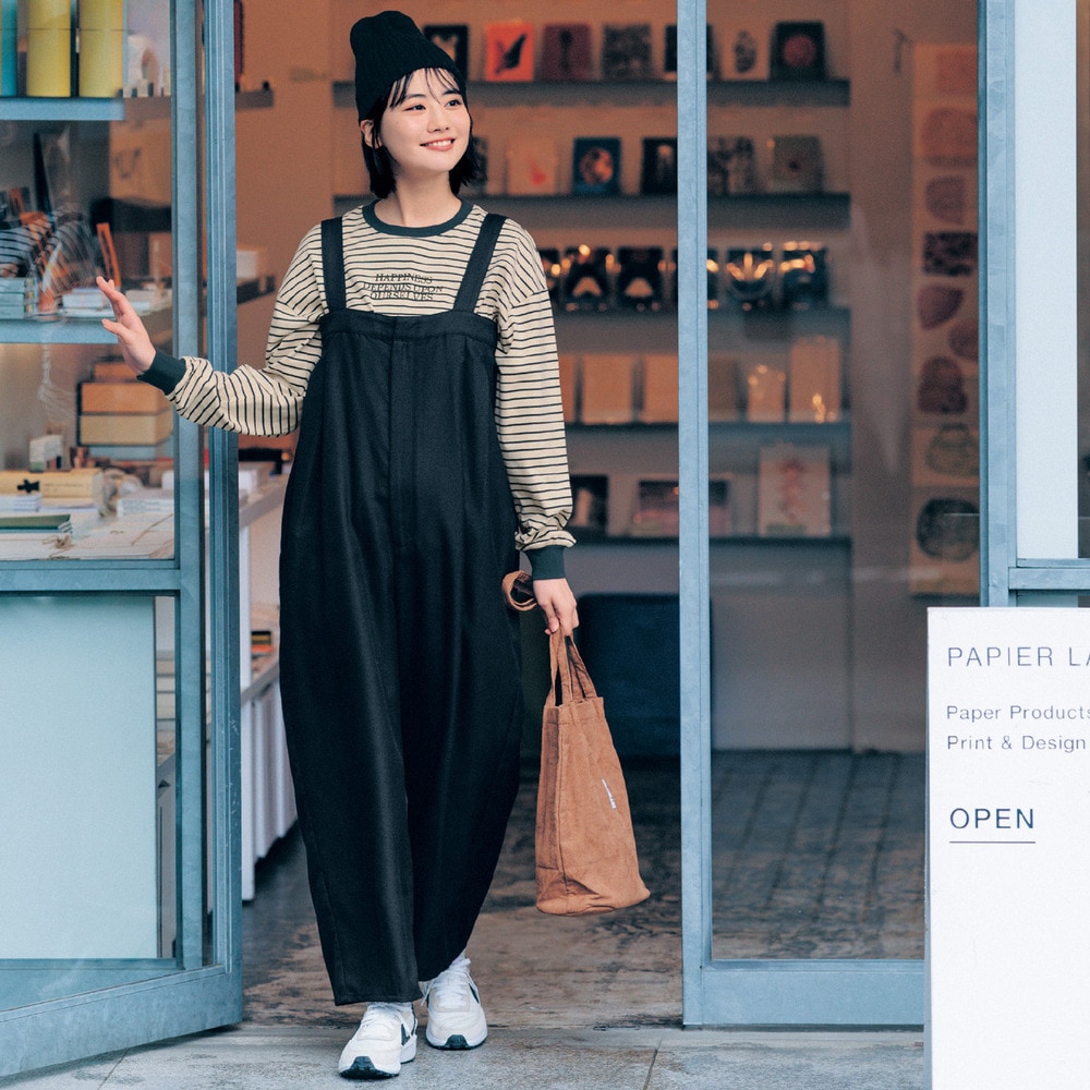 フロントタックコクーンシルエットベアサロペット 【子供服】(STANDARD