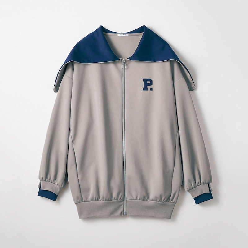 グレージュ×ネイビー