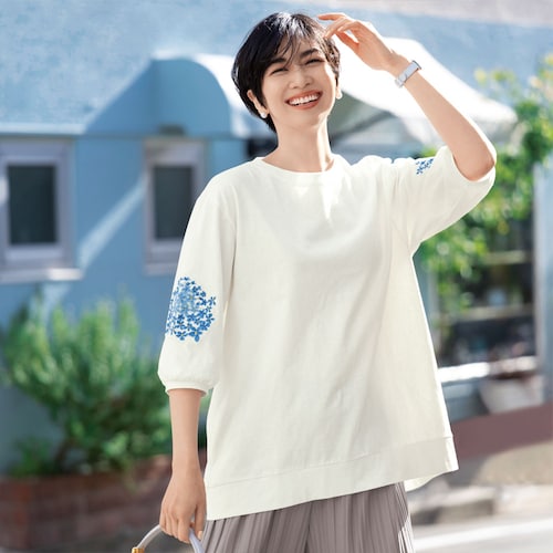 ガーデン刺しゅうデザインカットソー