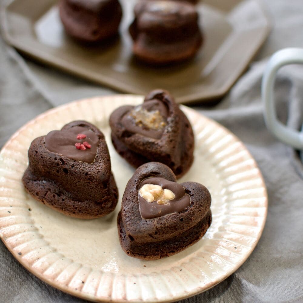 ＜ベルメゾン＞【バレンタイン】 生チョコガトーショコラ・ハート 6個 【ご注文は2月5日まで】