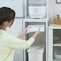 ゴミ袋などの収納に便利な棚付き/ホワイト