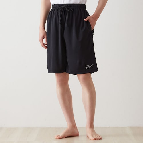 【メンズ】裏側ハニカムメッシュルームハーフパンツ