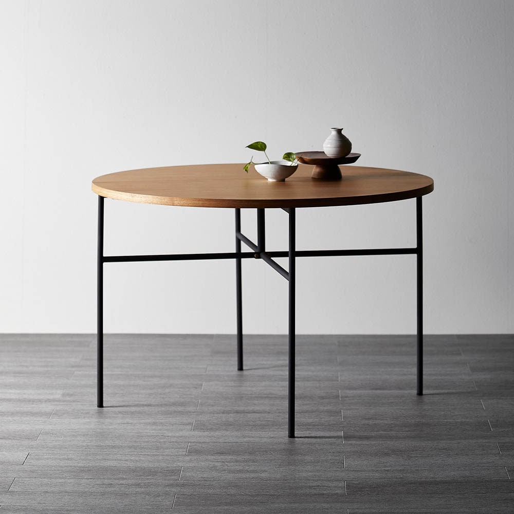 ベルメゾンデイズ 円形ダイニングテーブル 直径110cm 8/31まで!! 集える円形ダイニングテーブル（ダイニングテーブル/セット