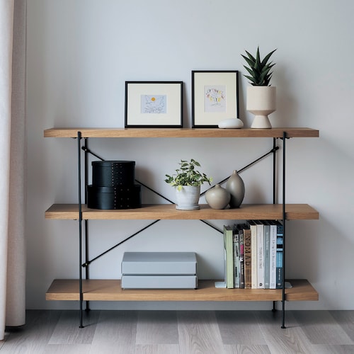 アイアン脚のリビングラック ＜幅90／幅120cm＞