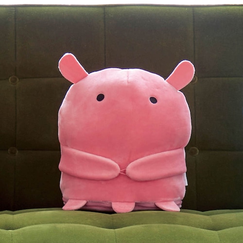 【クリアランス】【1回のみお届け】[メンダコのフューシャ] 「ちょこちょこ」手つなぎクッションになるミニ収納ケース