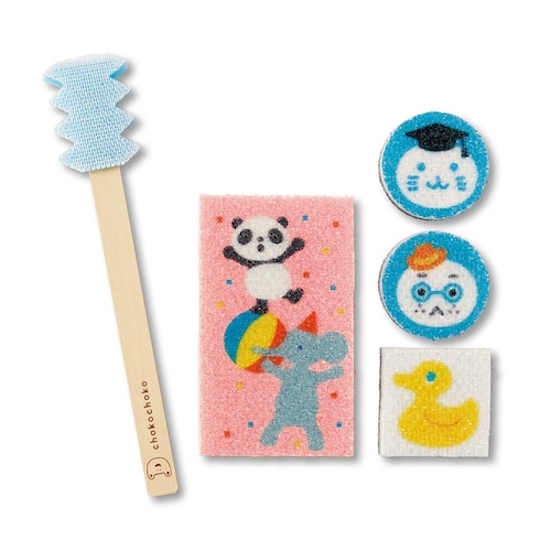 【クリアランス】【1回のみお届け】[湖] 「ちょこちょこ」おそうじスポンジセット