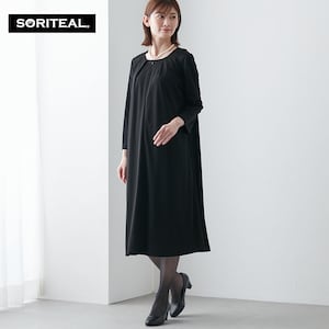 【ソリテール/SORITEAL】通年OKラクラクカットソーワンピ【喪服・礼服】