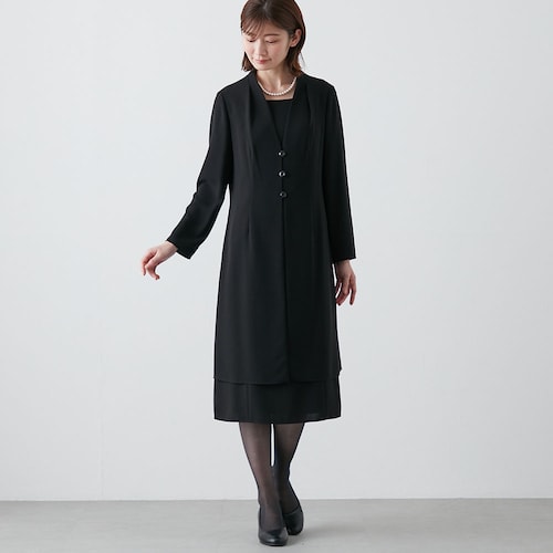 通年OK洗えるワンピース【喪服・礼服】