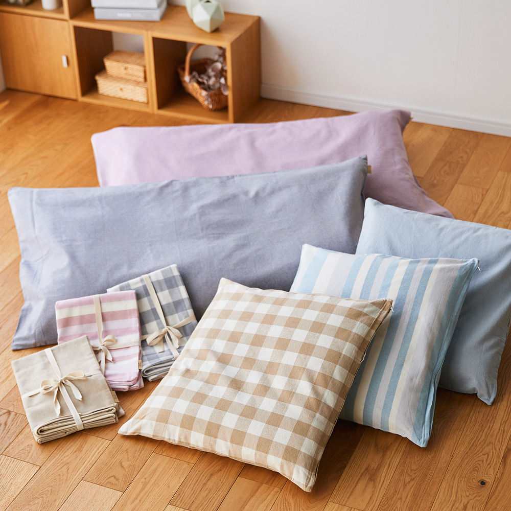 【ベルメゾン】綿素材の座布団・長座布団カバー