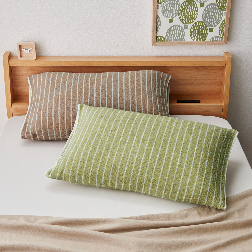 【ベルメゾン】今治タオルのリバーシブルのびのびまくらカバー