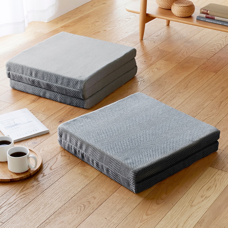 パレットベッドと使える折りたたみごろ寝マット 【座布団／座椅子／ソファー用クッション】BELLE MAISON DAYS