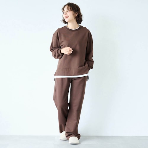 綿混あったかストレッチ・スウェットセット【harukaコラボ】