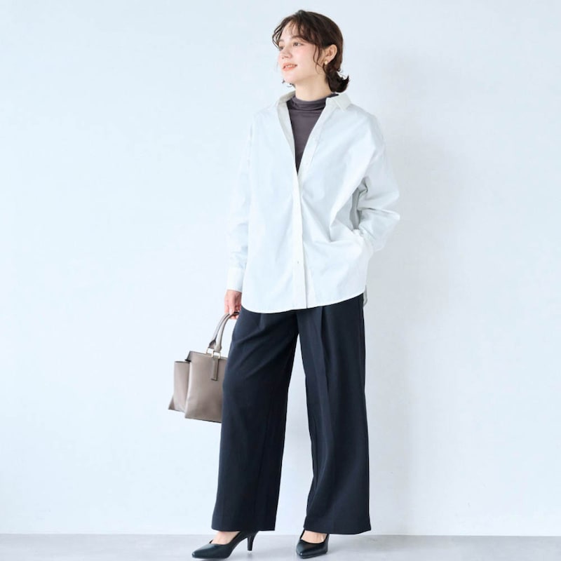 モデル身長162cm／M（チャコール）