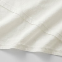 ふんわりとやわらかな綿とホットコットの吸湿発熱綿を使用、両面起毛をかけることで着た瞬間からあたたか