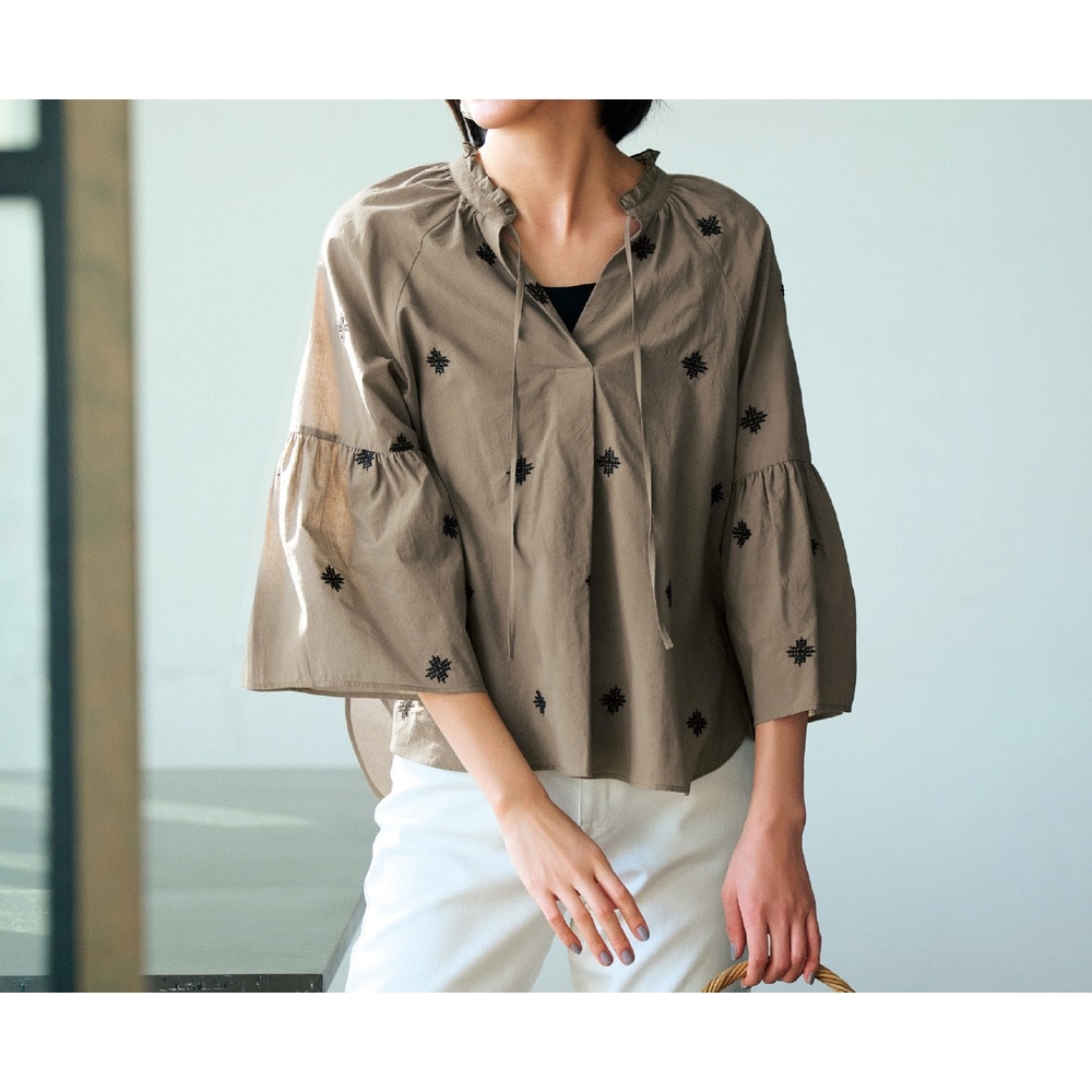 【スタイルノート/StyleNote】刺しゅうブラウス