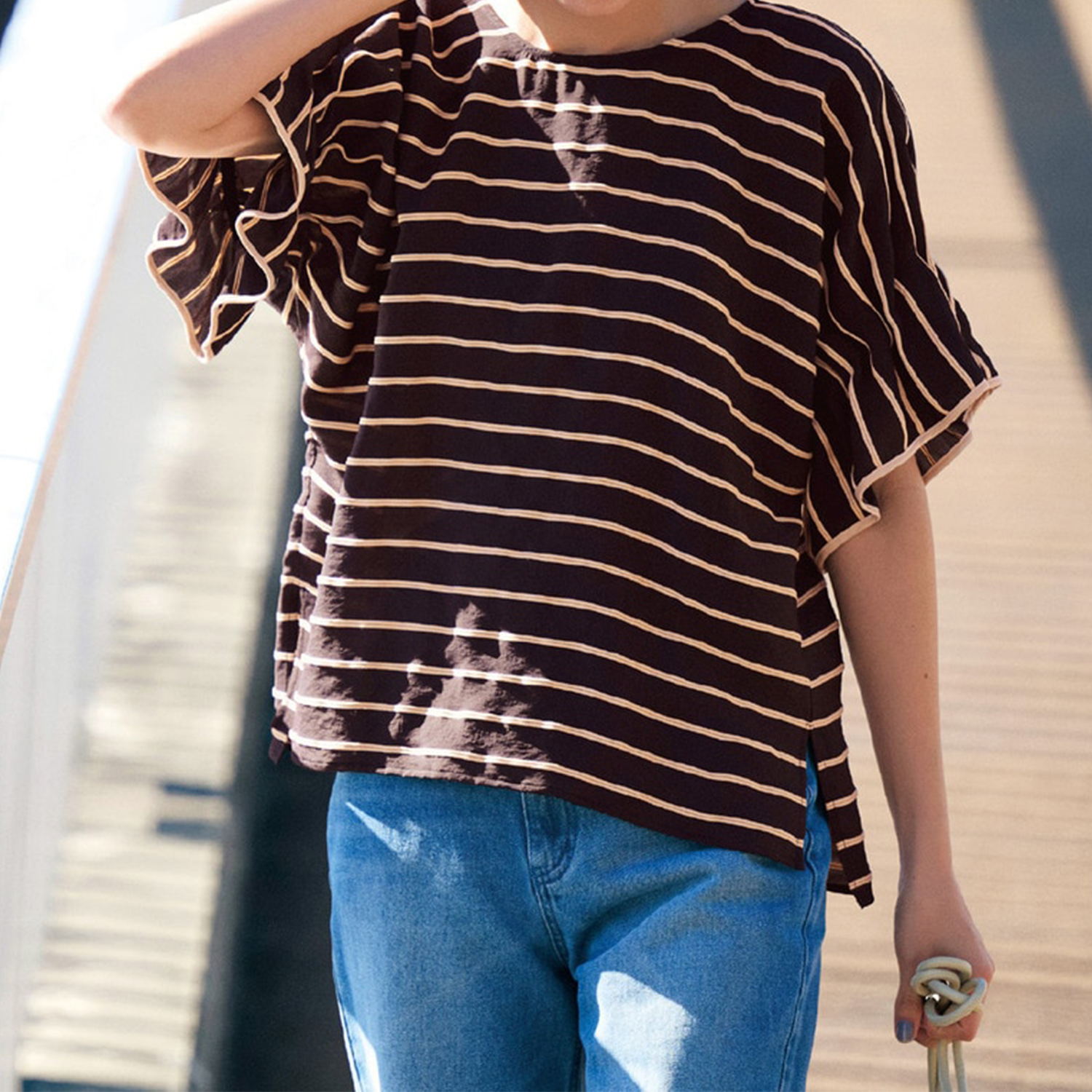 【スタイルノート/StyleNote】ボーダーブラウス