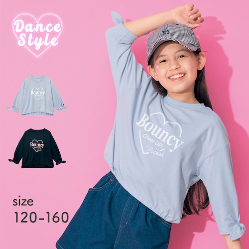 ドライ袖リボン七分袖Ｔシャツ 【子供服】
