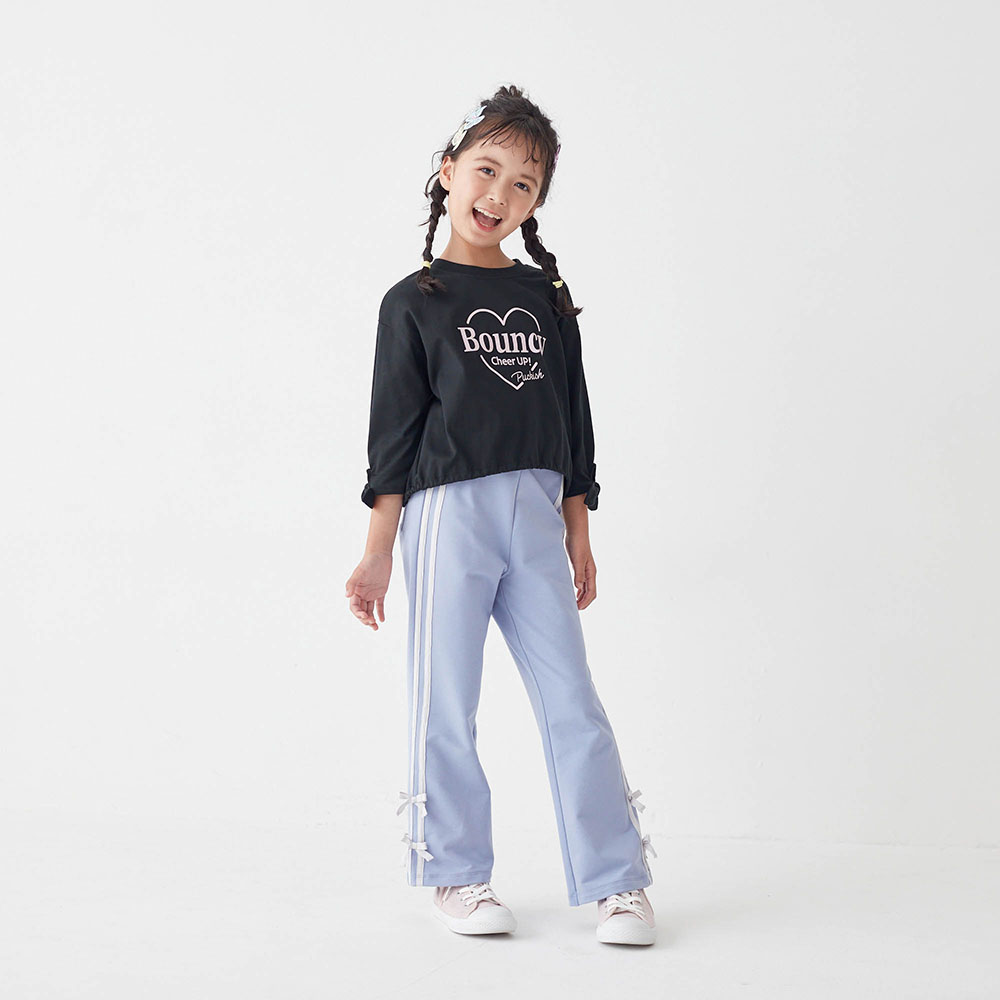【ジータ/GITA】ドライ袖リボン七分袖Tシャツ 【子供服】