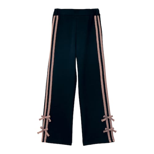 リボン付きストレッチフレアラインパンツ 【子供ズボン】