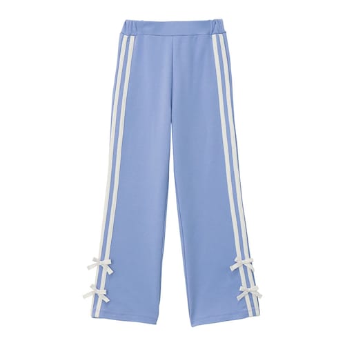 リボン付きストレッチフレアラインパンツ 【子供ズボン】