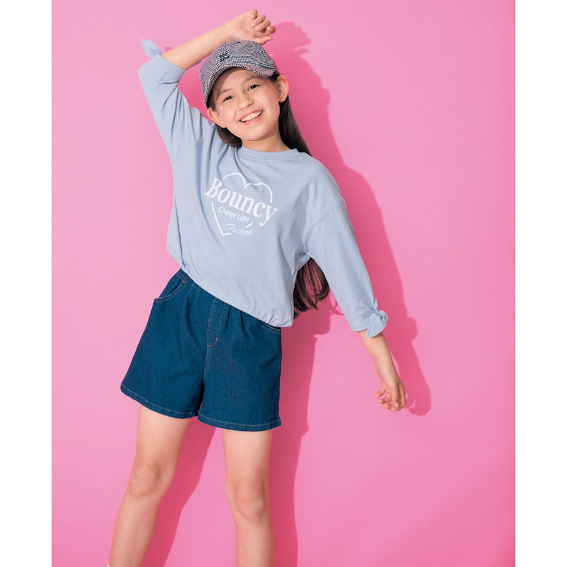 ネイビー／モデル身長133.5cm・サイズ130