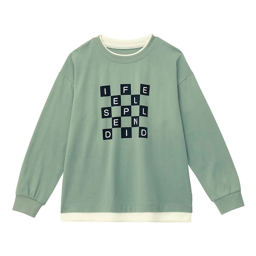 毎日着たくなるレイヤード風長袖Ｔシャツ（Everyday with TEE） 【子供服】
